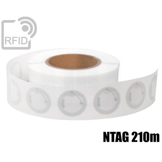 ET23C78 Etiquettes RFID Diamètre 38 mm NFC ntag 210m thumbnail
