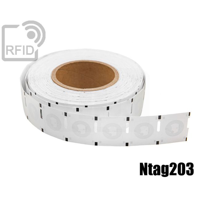 ET24C35 RFID Labels 25 x 25 mm NFC Ntag203 thumbnail