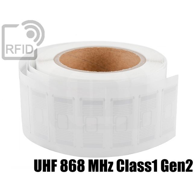 ET27C81 Etiquetas RFID 45 x 20 mm UHF 868 MHz Class1 Gen2 swatch