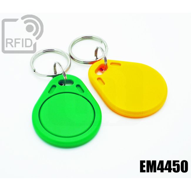 KY01C03 Flat RFID tag keyfob EM4450 thumbnail
