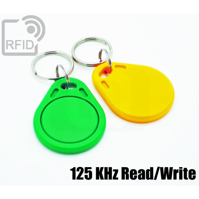 KY01C18 Flat RFID tag keyfob 125 KHz Read/Write thumbnail