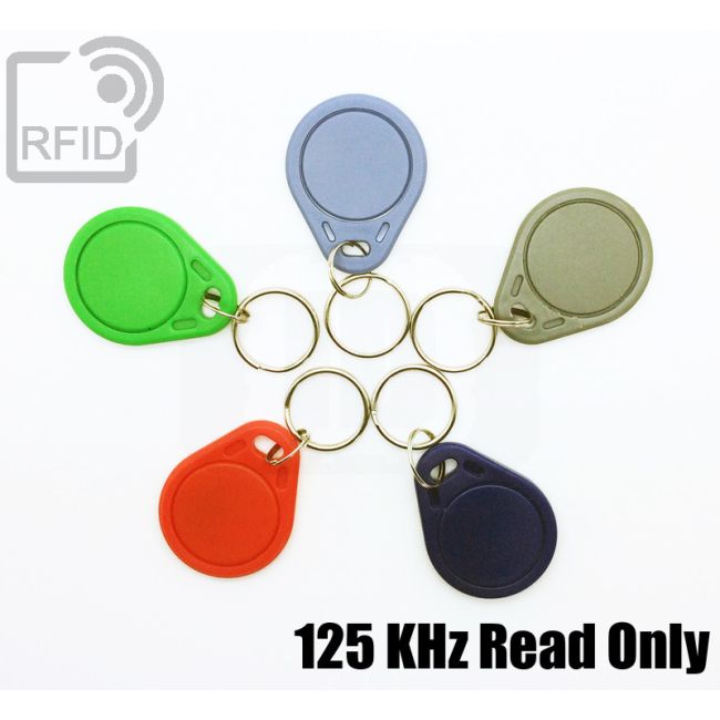 HFeng (confezione da 10) RFID 125KHz Access Control Key Card Prossimità EM4100 TK4100 Portachiavi Portachiavi Smart ID Keycard per porta Sistema di blocco elettrico nfc token tag (Mix color