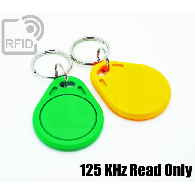 KY01C19 Portachiavi tag RFID piatto 125 KHz Read Only swatch