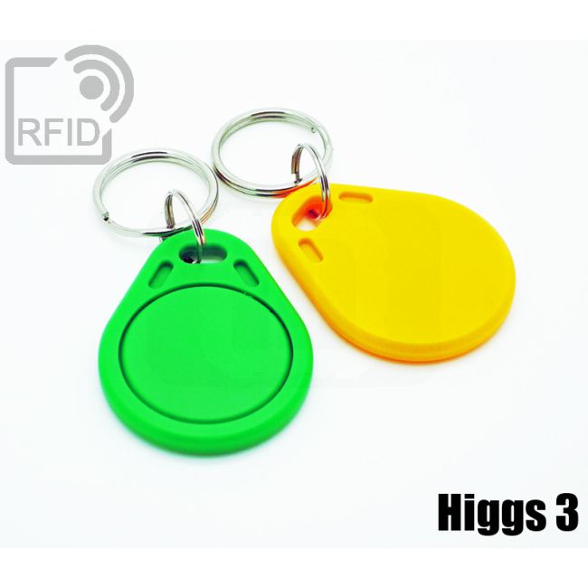 KY01C33 Flat RFID tag keyfob Alien H3 Higgs 3 thumbnail