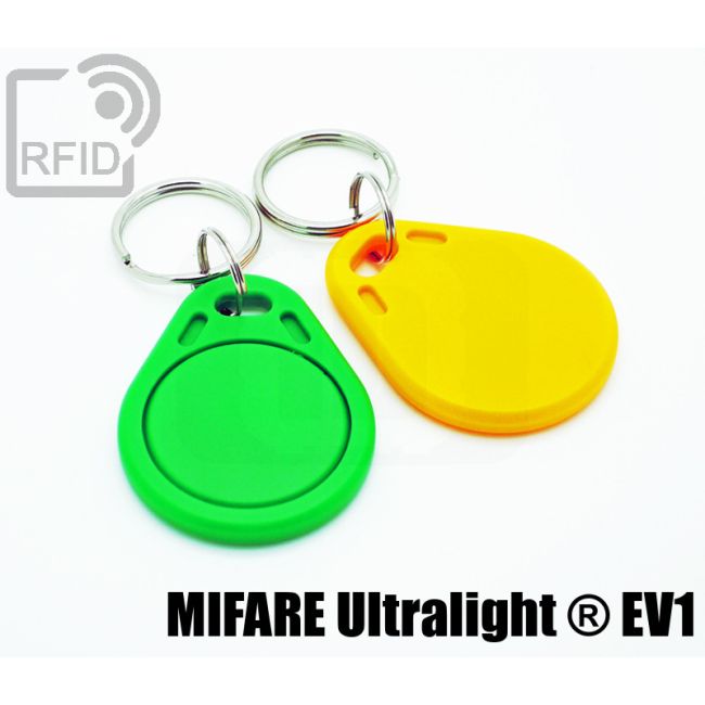 KY01C46 Flat RFID tag keyfob NFC Mifare Ultralight ® EV1 thumbnail