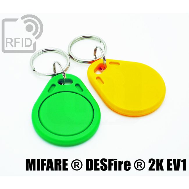 KY01C49 Portachiavi tag RFID piatto NFC ST25TV64K ISO 15693 swatch