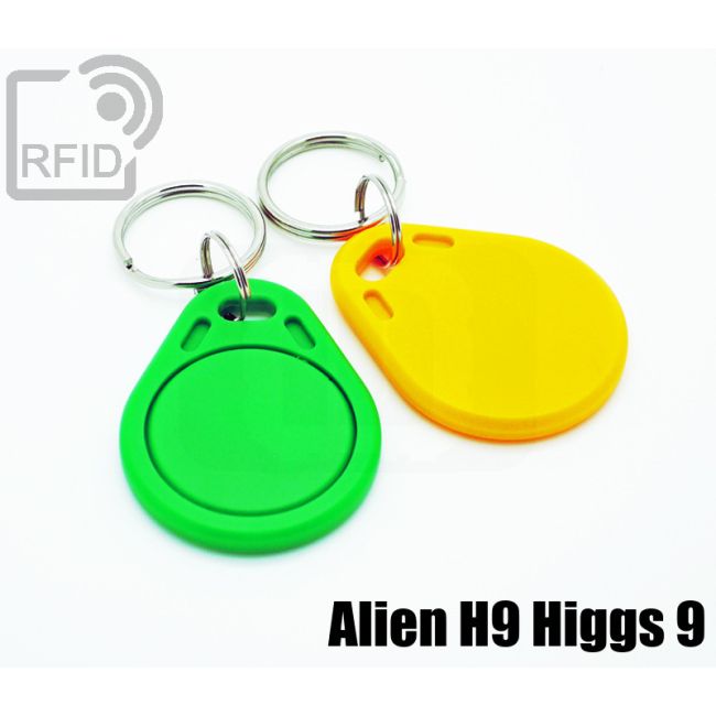 KY01C63 Flat RFID tag keyfob Alien H9 Higgs 9 thumbnail
