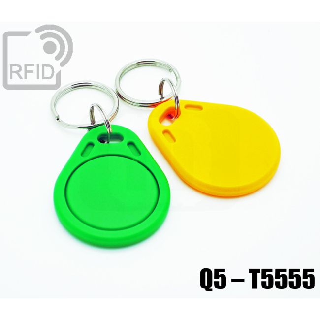 KY01C72 Flacher RFID-Tag-Schlüsselanhänger Q5 – T5555 thumbnail