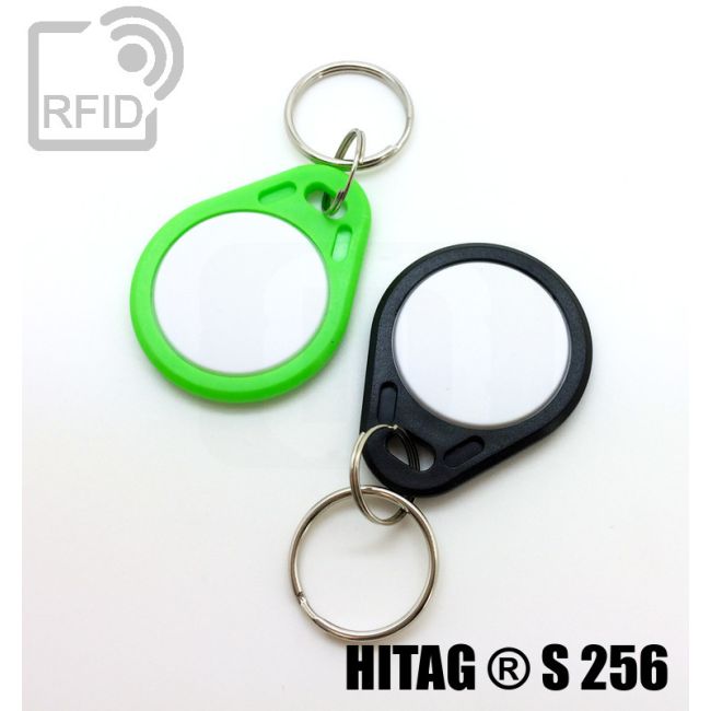 KY02C43 Two-tone flat RFID keyfob Hitag ® S 256 thumbnail