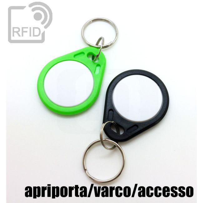 KY02C71 Two-tone flat RFID keyfob apriporta-varco-accesso thumbnail