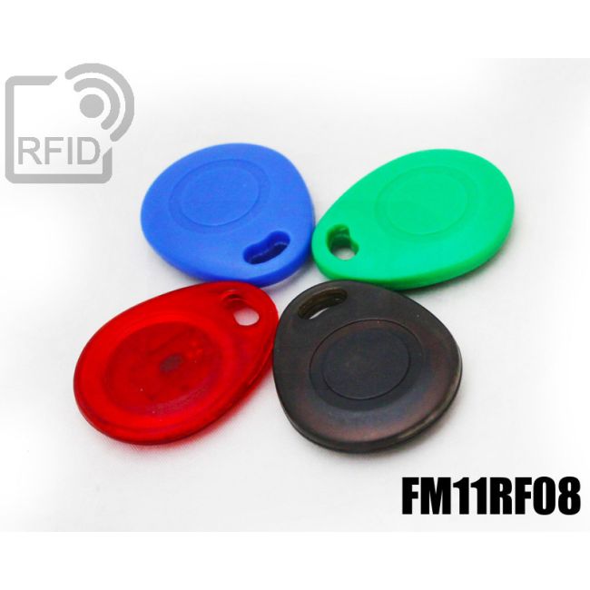 KY03C07 Rounded RFID tag keyfob FM11RF08 thumbnail