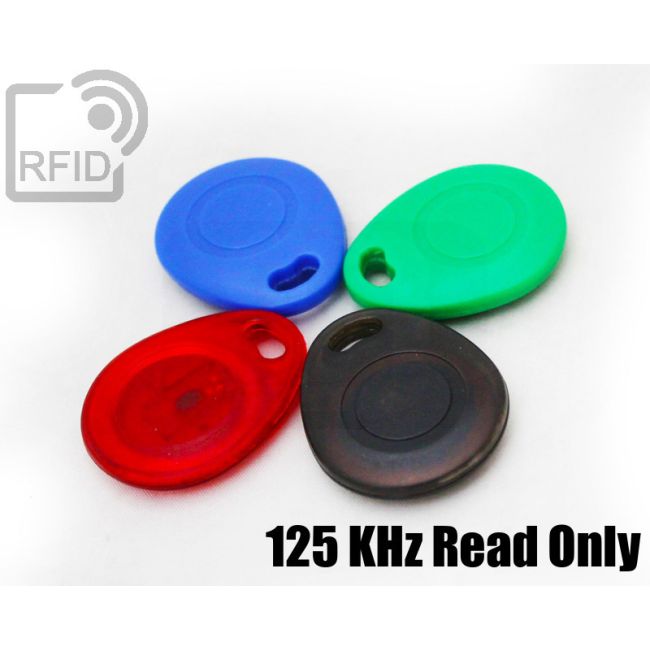 KY03C19 Rounded RFID tag keyfob 125 KHz Read Only thumbnail