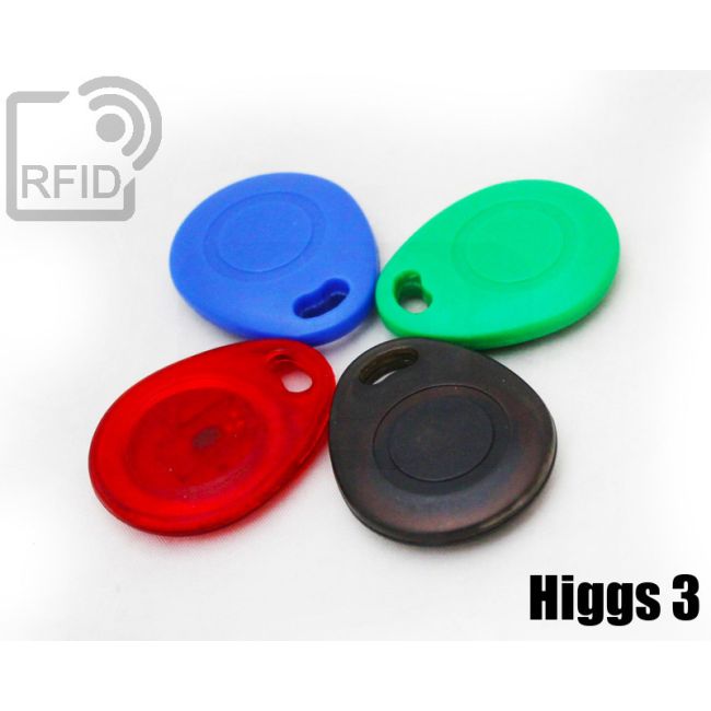 KY03C33 Abgerundeter RFID-Tag-Schlüsselanhänger Alien H3 Higgs 3 thumbnail