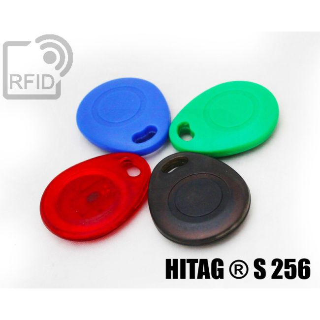 KY03C43 Rounded RFID tag keyfob Hitag ® S 256 thumbnail