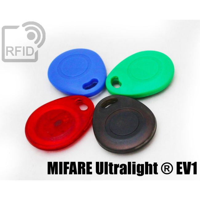 KY03C46 Rounded RFID tag keyfob NFC Mifare Ultralight ® EV1 thumbnail