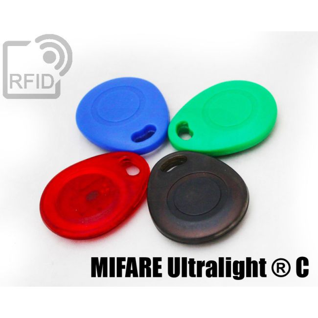 KY03C47 Rounded RFID tag keyfob NFC Mifare Ultralight ® C thumbnail