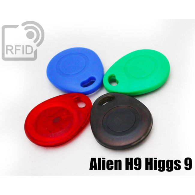 KY03C63 Rounded RFID tag keyfob Alien H9 Higgs 9 thumbnail
