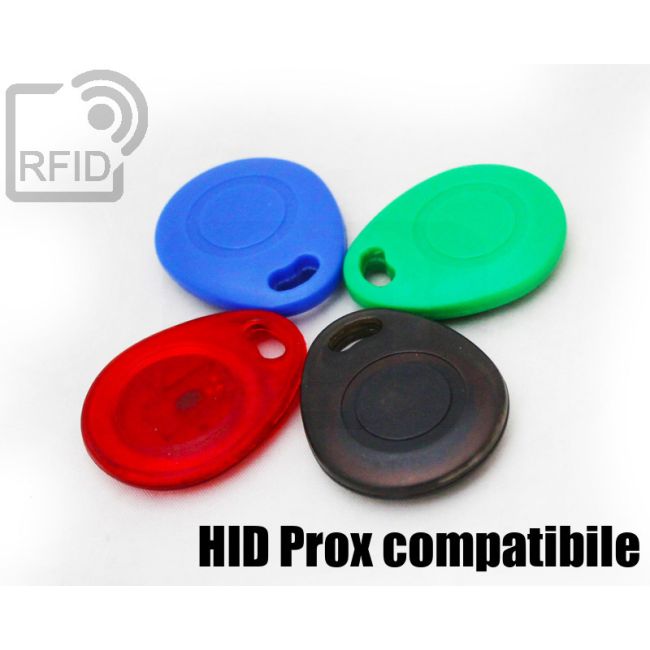 KY03C76 Rounded RFID tag keyfob HID Prox compatibile thumbnail