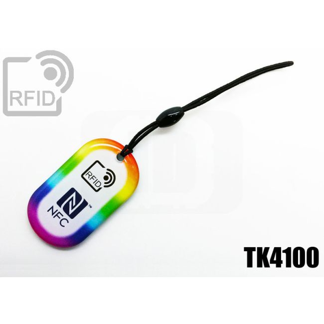 KY04C01 Ovaler RFID-Schlüsselanhänger TK4100 thumbnail