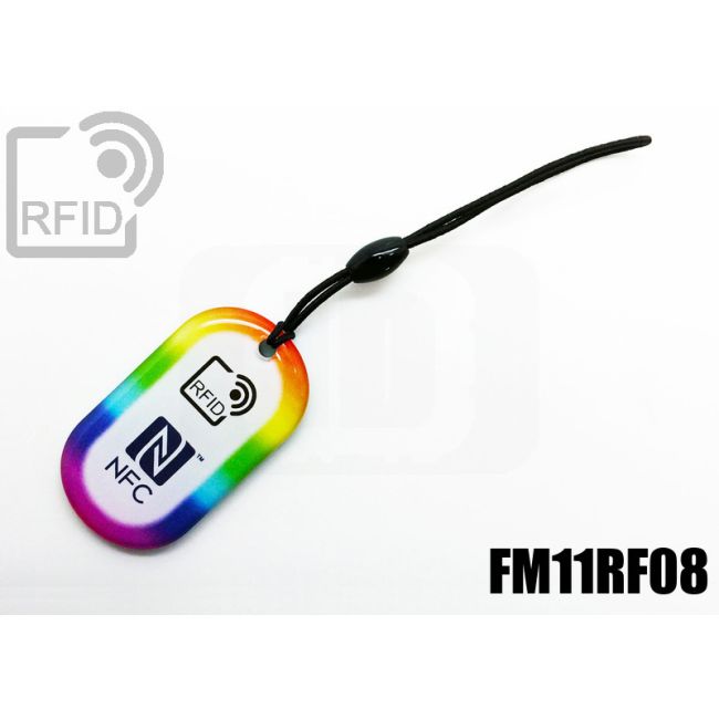KY04C07 Oval RFID keyfob FM11RF08 thumbnail