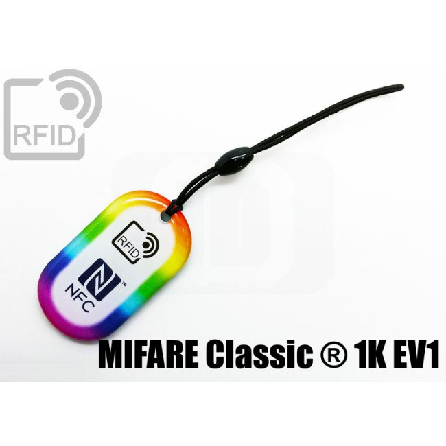 KY04C08 Oval RFID keyfob Mifare Classic ® 1K Ev1 thumbnail