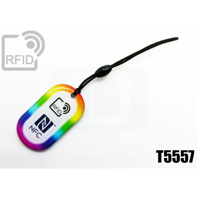 KY04C25 Ovaler RFID-Schlüsselanhänger T5557 thumbnail