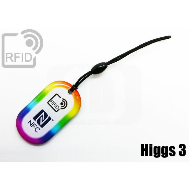 KY04C33 Oval RFID keyfob Alien H3 Higgs 3 thumbnail