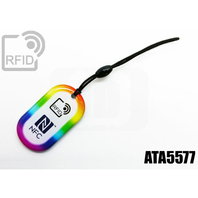 KY04C41 Oval RFID keyfob ATA5577 thumbnail