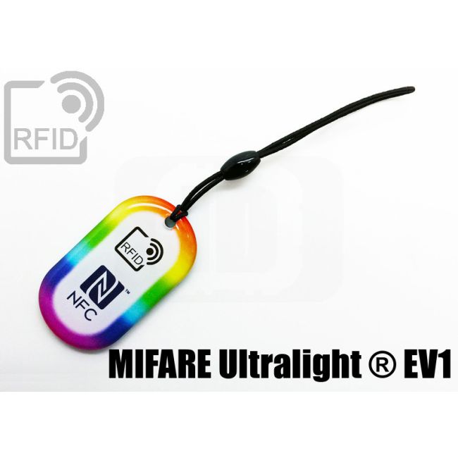 KY04C46 Oval RFID keyfob NFC Mifare Ultralight ® EV1 thumbnail