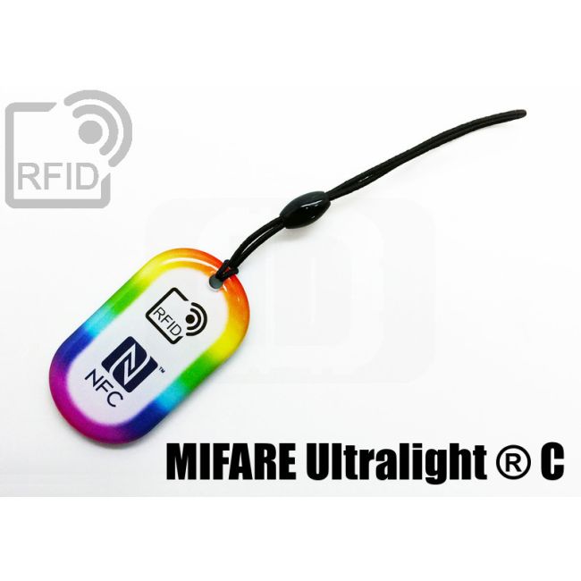 KY04C47 Oval RFID keyfob NFC Mifare Ultralight ® C thumbnail