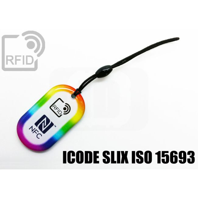 KY04C53 Oval RFID keyfob ICode SLIX iso 15693 thumbnail