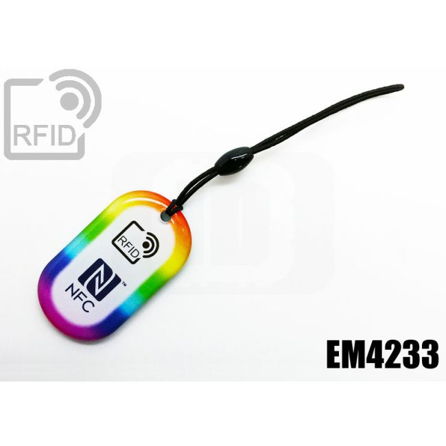KY04C84 Ovaler RFID-Schlüsselanhänger NFC Mifare Ultralight ® AES