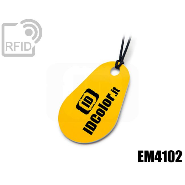 KY05C17 Llavero con etiqueta RFID en forma de gota EM4102 thumbnail