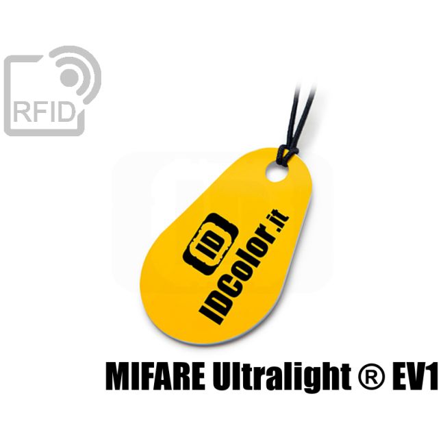 KY05C46 Drop-shaped RFID tag keyfob NFC Mifare Ultralight ® EV1 thumbnail