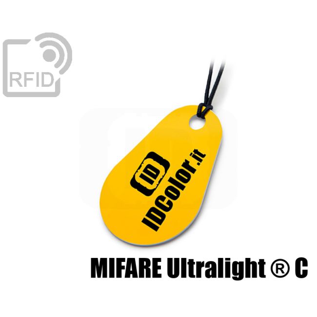 KY05C47 Drop-shaped RFID tag keyfob NFC Mifare Ultralight ® C thumbnail