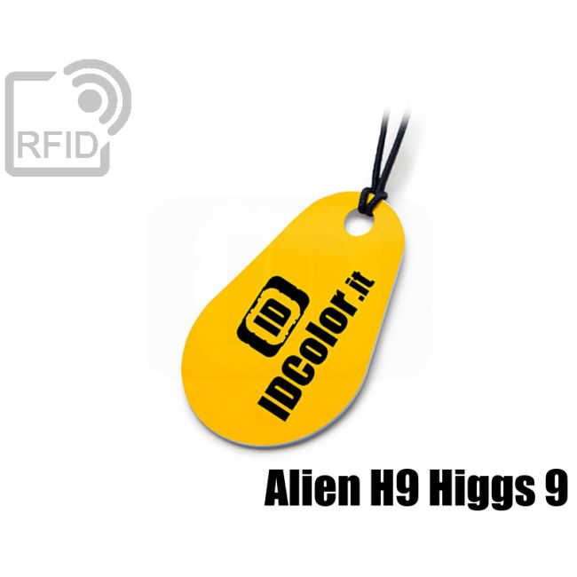 KY05C63 Drop-shaped RFID tag keyfob Alien H9 Higgs 9 thumbnail