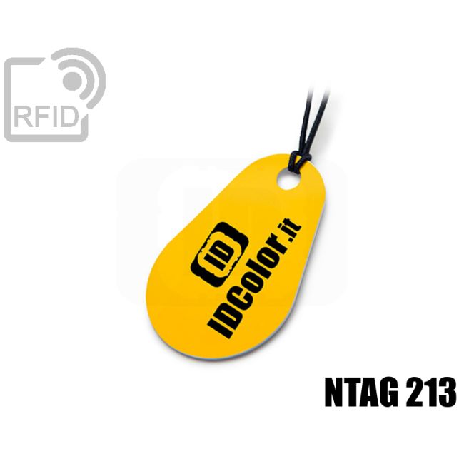 KY05C67 Tropfenförmiger RFID-Tag-Schlüsselanhänger NFC ntag213 thumbnail