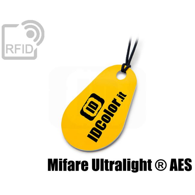 KY05C84 Tropfenförmiger RFID-Tag-Schlüsselanhänger NFC Mifare Ultralight ® AES
