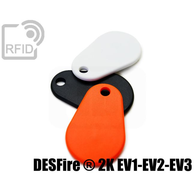 KY06C44 RFID TPU keyfob NFC Desfire ® 2K EV1-EV2-EV3 thumbnail