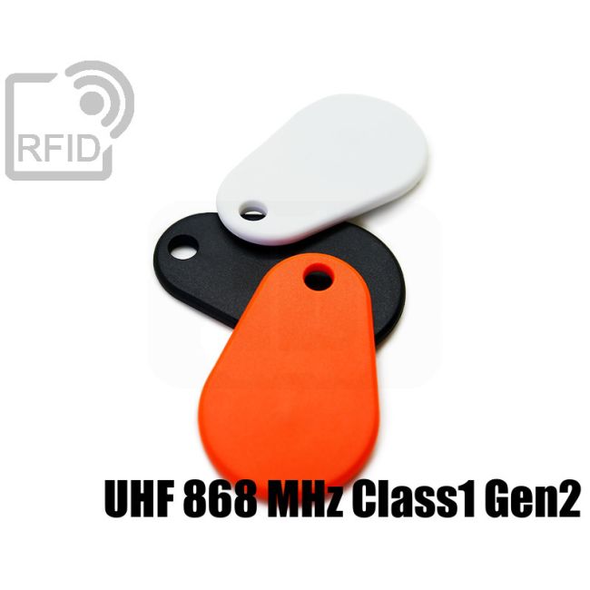 KY06C81 RFID TPU keyfob UHF 868 MHz Class1 Gen2 thumbnail