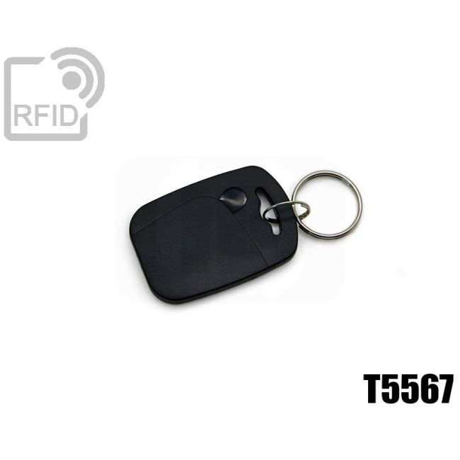 KY07C04 Rechteckiger RFID-Tag-Schlüsselanhänger T5567 thumbnail