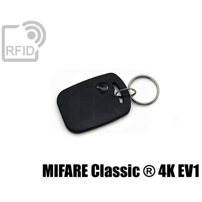 KY07C09 Rectangular RFID tag keyfob Mifare Classic ® 4K Ev1 thumbnail