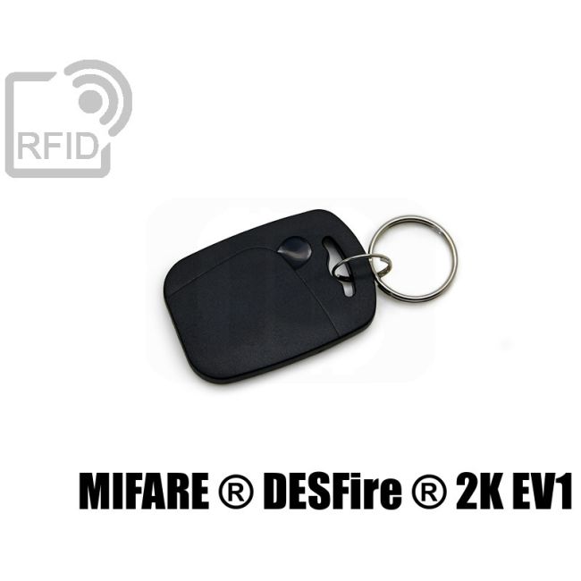 KY07C49 Portachiavi tag RFID rettangolare NFC ST25TV64K ISO 15693 swatch
