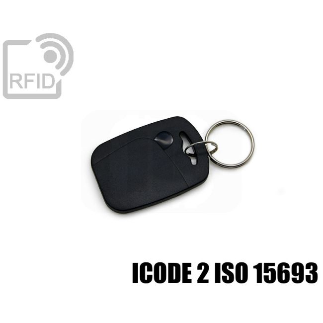 KY07C51 Rectangular RFID tag keyfob ICode 2 iso 15693 thumbnail