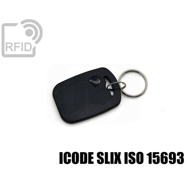 KY07C53 Llavero con etiqueta RFID rectangular ICode SLIX iso 15693 thumbnail
