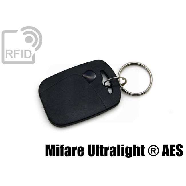 KY07C84 Rechteckiger RFID-Tag-Schlüsselanhänger NFC Mifare Ultralight ® AES