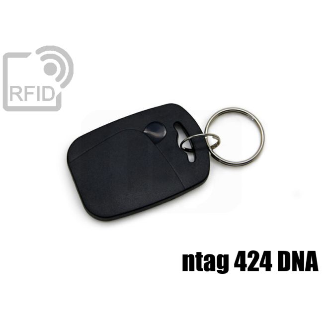 KY07C88 Rechteckiger RFID-Tag-Schlüsselanhänger NFC ntag 424 DNA
