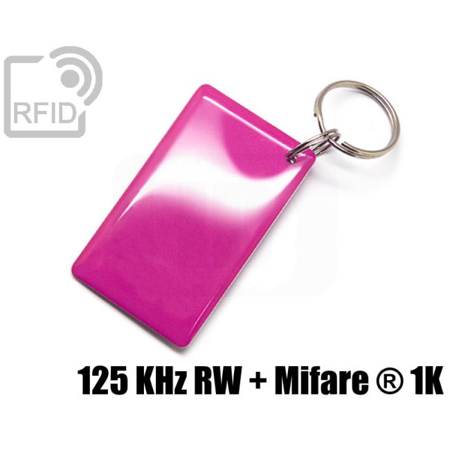 KY09D29 Large RFID tag keyfob dual chip 125 KHz RW + Mifare ® 1K thumbnail