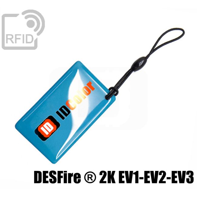 KY10C44 Large RFID keyfob NFC Desfire ® 2K EV1-EV2-EV3 thumbnail