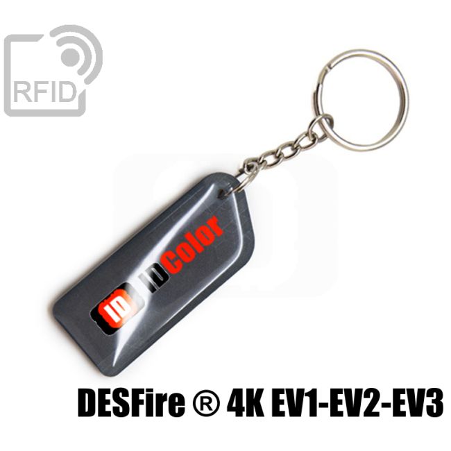 KY11C10 Slim RFID keyfob NFC Desfire ® 4K Ev1-Ev2-Ev3 thumbnail